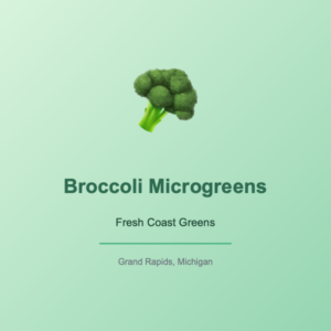 Broccoli Microgreens — Fresh Nutrient-Dense Greens