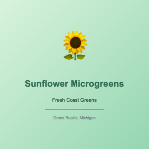 Sunflower Microgreens — Nutty Crunchy Fresh Microgreens